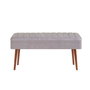 Hanah Home 0701 - 2 Banco Nogal, Gris 90x46x40 cm